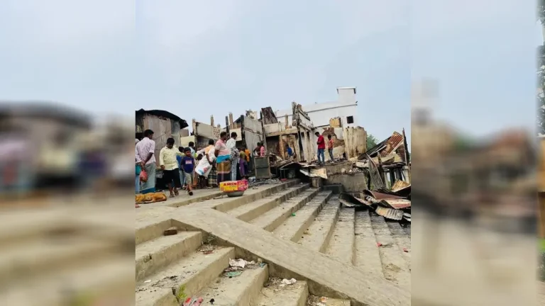 ভয়াবহ আগুনে বানিয়াচং বাজারে ৯ দোকান পুড়ে ছাই
