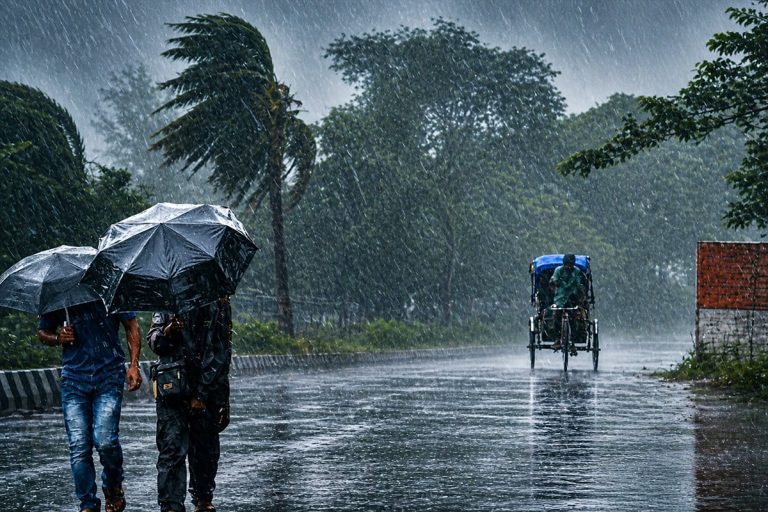 ১১ জেলায় হতে পারে ঝোড়ো হাওয়া ও বজ্রবৃষ্টি, ১ নম্বর সতর্কসংকেত জারি